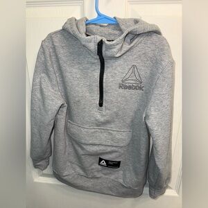 Boys Reebok hooded half zip jacket